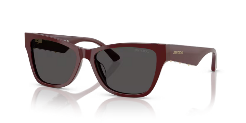 Jimmy Choo Pearl Sunglasses Pillow Burgundy Frame JC5024HU 505787