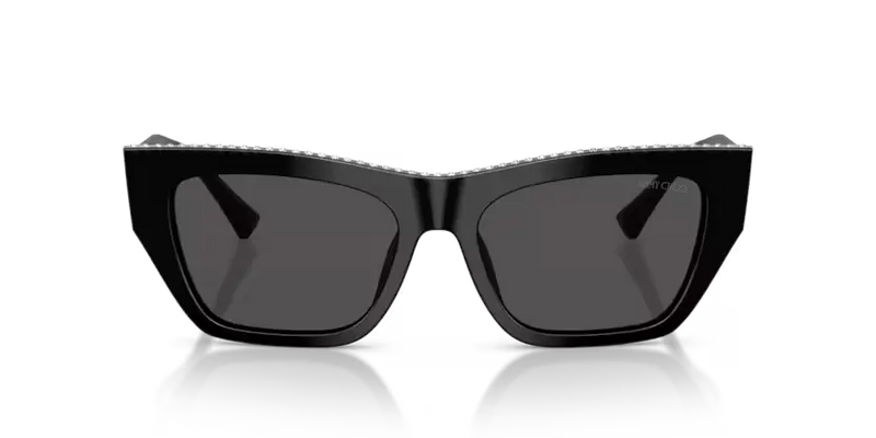 Jimmy Choo Crystal Sunglasses Cat-Eye Black Frame JC5035B 500087