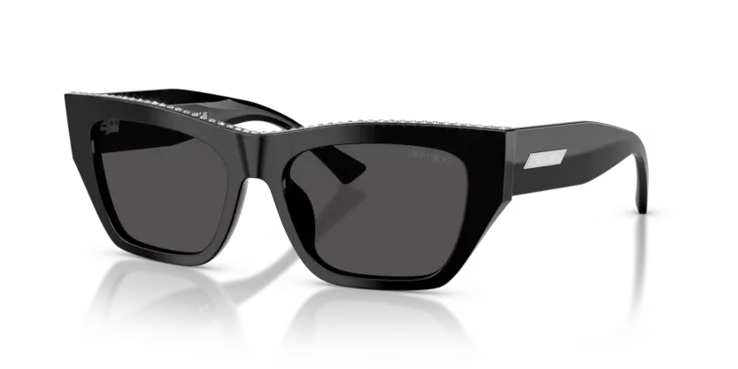 Jimmy Choo Crystal Sunglasses Cat-Eye Black Frame JC5035B 500087