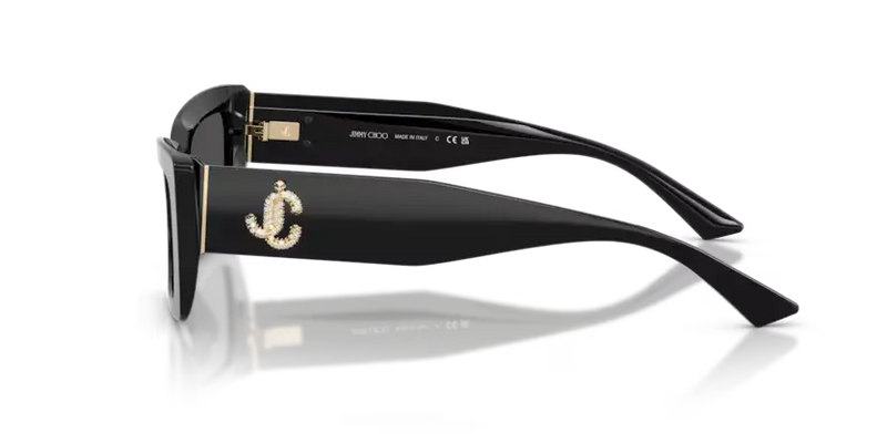 Jimmy Choo Monogram Sunglasses Cat-Eye Black Frame JC5037BU 500087