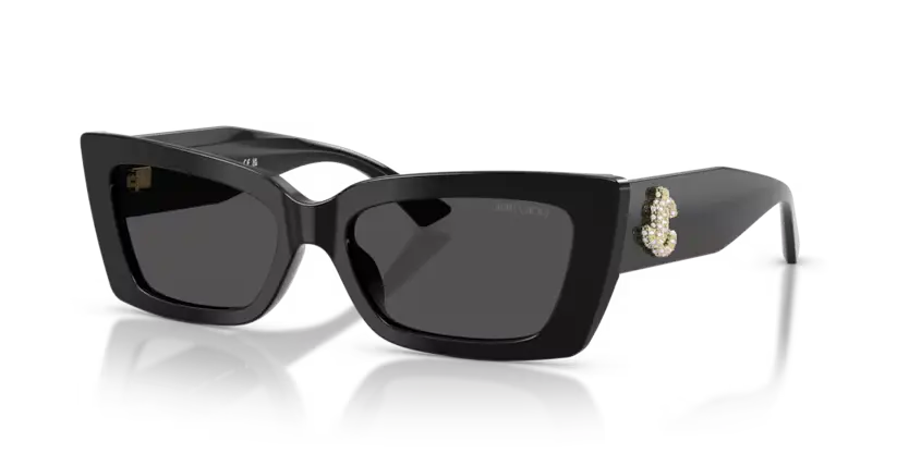 Jimmy Choo Monogram Sunglasses Cat-Eye Black Frame JC5037BU 500087