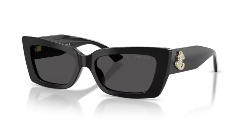 Jimmy Choo Monogram Sunglasses Cat-Eye Black Frame JC5037BU 500087
