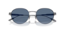 Moncler Subtila Sunglasses Round Gunmetal Frame Blue Lens ME4006TD 100580