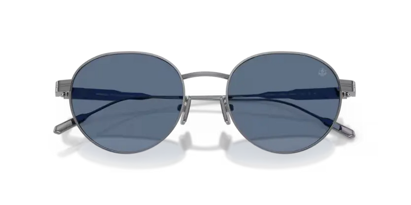 Moncler Subtila Sunglasses Round Gunmetal Frame Blue Lens ME4006TD 100580