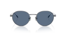Moncler Subtila Sunglasses Round Gunmetal Frame Blue Lens ME4006TD 100580