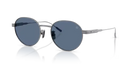 Moncler Subtila Sunglasses Round Gunmetal Frame Blue Lens ME4006TD 100580