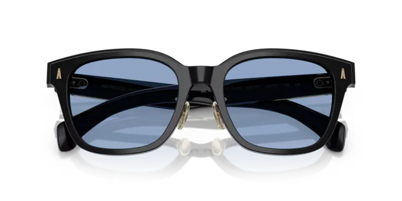 Moncler Metrope Sunglasses Square Black Frame Blue Lens ME6002D 300172