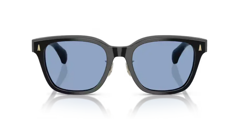 Moncler Metrope Sunglasses Square Black Frame Blue Lens ME6002D 300172