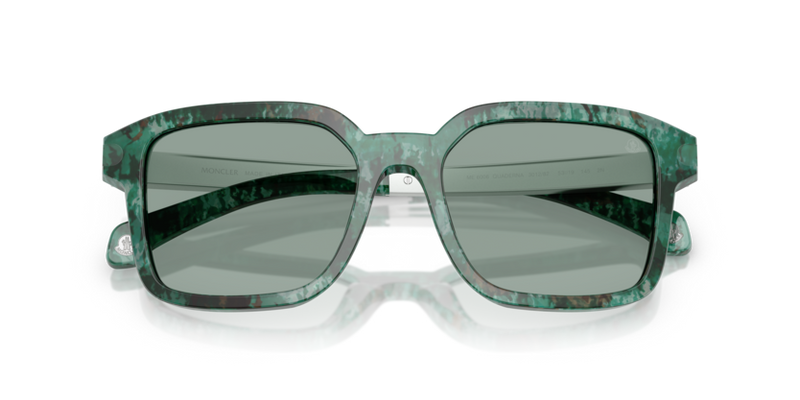Moncler Quanderna Sunglasses Square Green Havana ME6006 301282