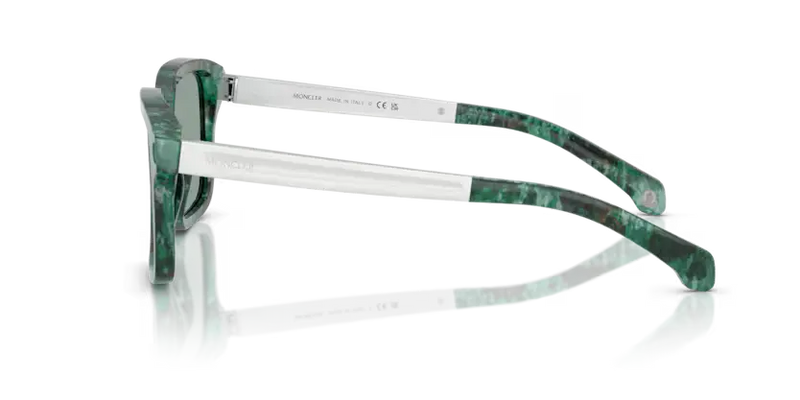 Moncler Quanderna Sunglasses Square Green Havana ME6006 301282