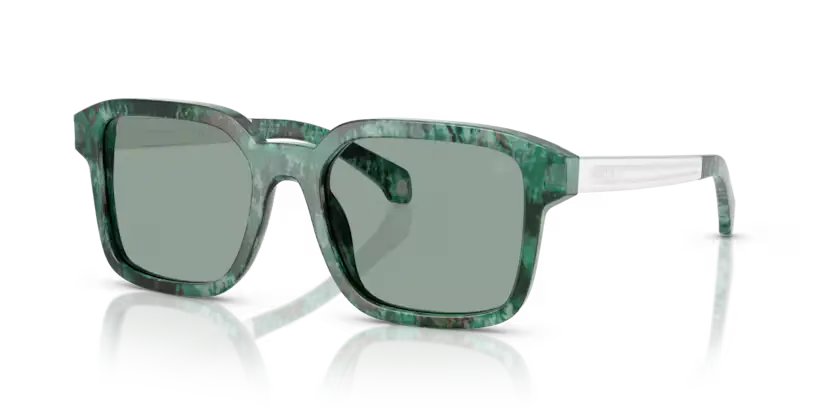 Moncler Quanderna Sunglasses Square Green Havana ME6006 301282