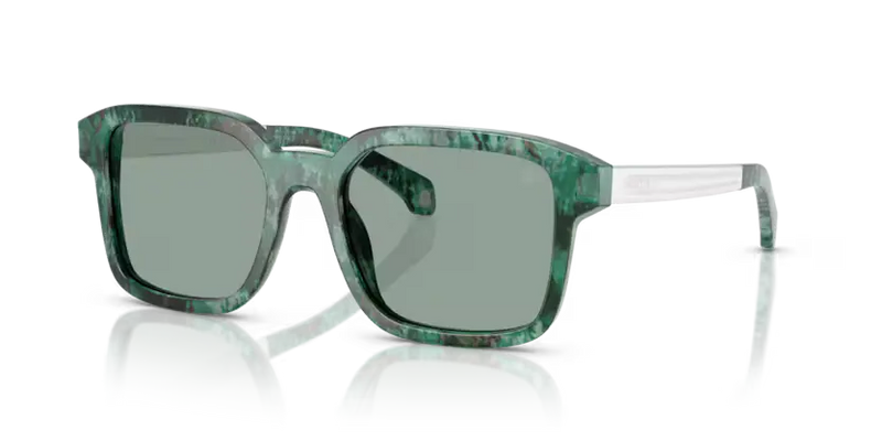 Moncler Quanderna Sunglasses Square Green Havana ME6006 301282