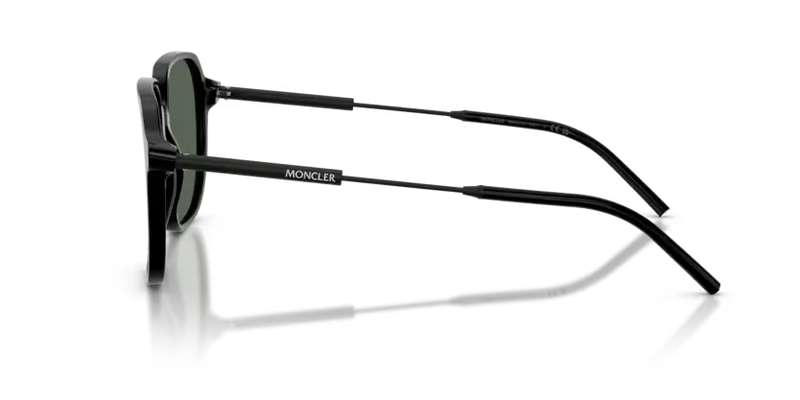 Moncler Cylin Sunglasses Pilot Black Frame Green Lens ME6010 300171