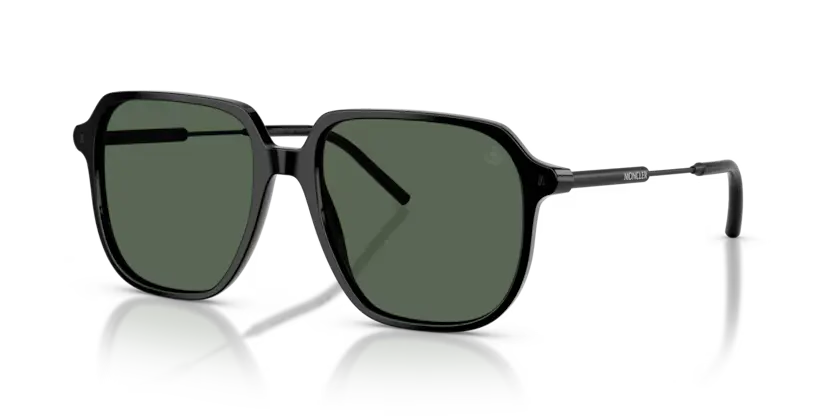 Moncler Cylin Sunglasses Pilot Black Frame Green Lens ME6010 300171
