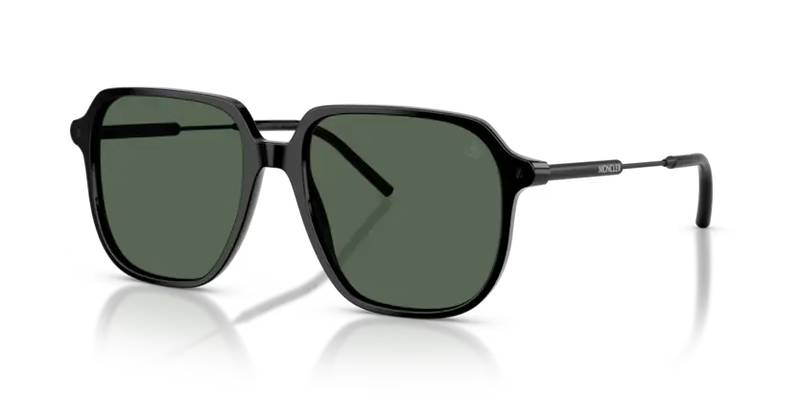 Moncler Cylin Sunglasses Pilot Black Frame Green Lens ME6010 300171