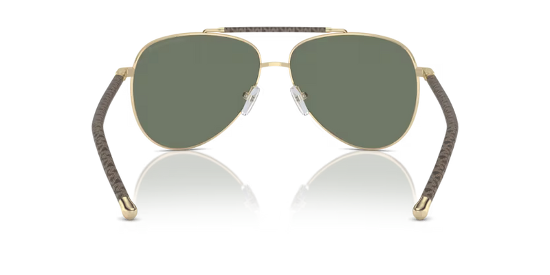 Michael Kors Portugal Sunglasses Pilot Gold Frame Green Lens MK1146 10143H