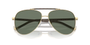 Michael Kors Portugal Sunglasses Pilot Gold Frame Green Lens MK1146 10143H