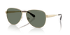 Michael Kors Biarritz Sunglasses Pilot Gold Frame Green Lens MK1160 10143H