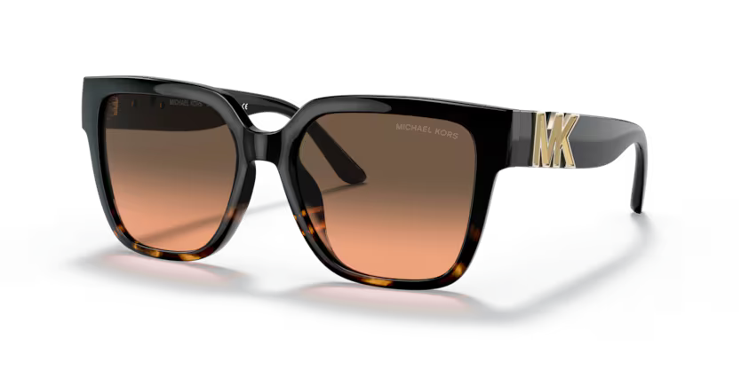 Michael Kors Karlie Sunglasses Square Black Tortoise Grey Gradient Frame MK2170U 390818