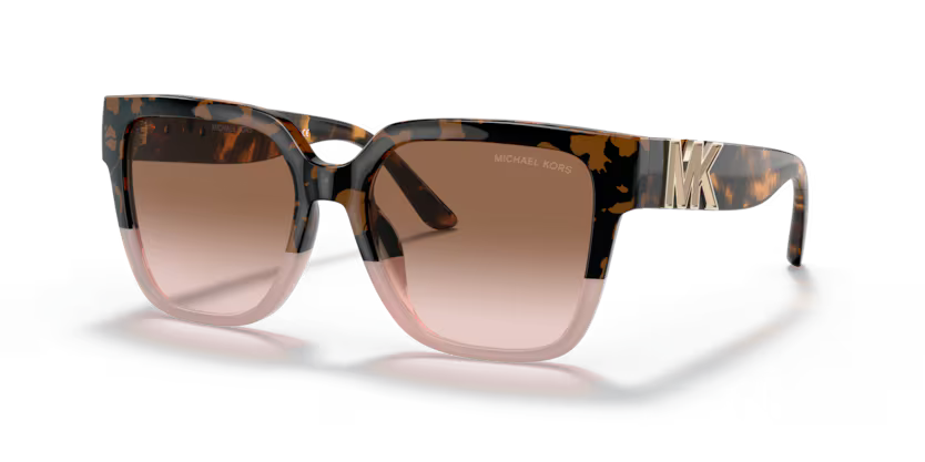 Michael Kors Karlie Sunglasses Square Pink Tortoise Brown Gradient Frame MK2170U 390913