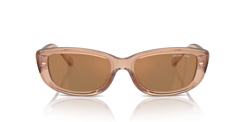 Michael Kors Asheville Sunglasses Rectangle Brown Transparent Frame MK2210U 3999/O