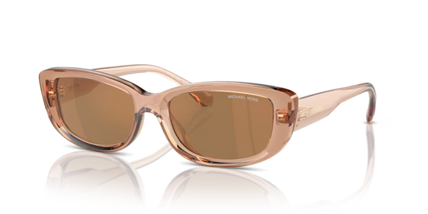Michael Kors Asheville Sunglasses Rectangle Brown Transparent Frame MK2210U 3999/O