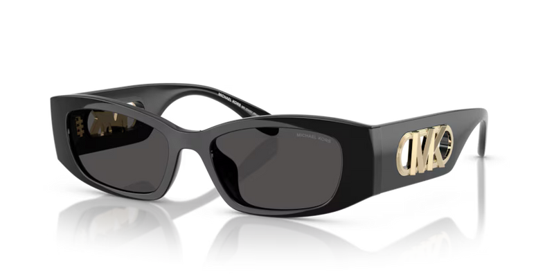 Michael Kors Rhodes Sunglasses Irregular Black Frame MK2243U 300587