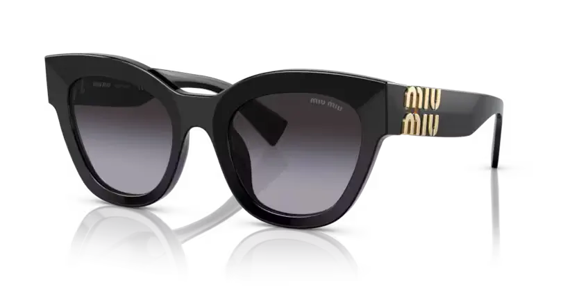 Miu Miu Ladies Black Sunglasses MU 01YS 1AB5D1 Miu Miu