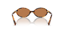 Miu Miu Ladies Light Havana Sunglasses MU 04ZS 19P2Z1 Miu Miu