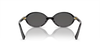 Miu Miu Ladies Black Sunglasses MU 04ZS 1AB5S0 Miu Miu