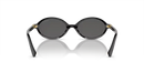Miu Miu Ladies Black Sunglasses MU 04ZS 1AB5S0 Miu Miu
