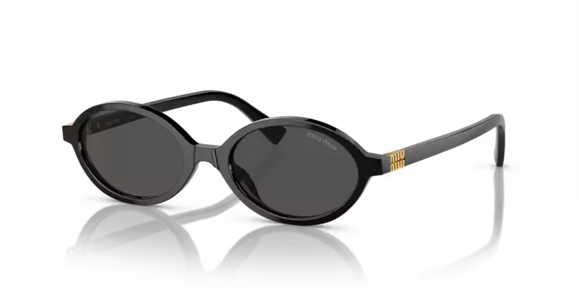 Miu Miu Ladies Black Sunglasses MU 04ZS 1AB5S0 Miu Miu