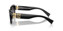 Miu Miu Ladies Black Sunglasses MU 07YS 1AB5D1 Miu Miu