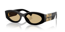 Miu Miu Ladies Black Sunglasses MU 11WS 16K10R
