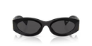 Miu Miu Ladies Black Sunglasses MU 11WS 1AB5S0