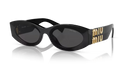 Miu Miu Ladies Black Sunglasses MU 11WS 1AB5S0