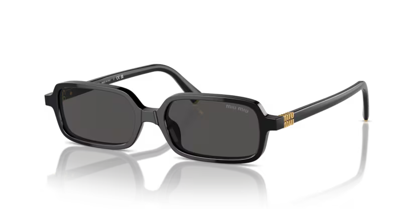 Ladies Black Sunglasses MU 11ZS 16K5S0 Miu Miu