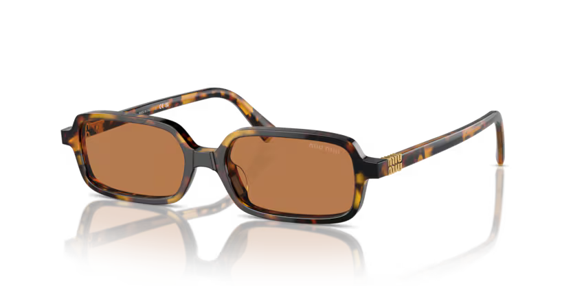 Ladies Honey Havana Sunglasses MU 11ZS VAU2Z1 Miu Miu
