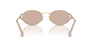 Miu Miu Ladies Pink Gold Sunglasses MU 52YS ZVN20F Miu Miu