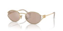 Miu Miu Ladies Pink Gold Sunglasses MU 52YS ZVN20F Miu Miu