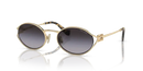 Miu Miu Ladies Pale Gold Sunglasses MU 52YS ZVN5D1 Miu Miu