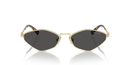 Miu Miu Ladies Pale Gold Sunglasses MU 56ZS ZVN5S0 Miu Miu