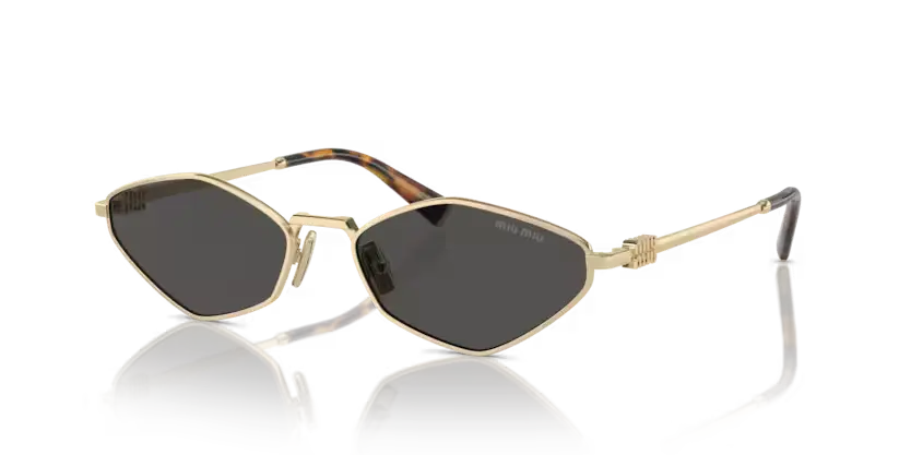 Miu Miu Ladies Pale Gold Sunglasses MU 56ZS ZVN5S0 Miu Miu