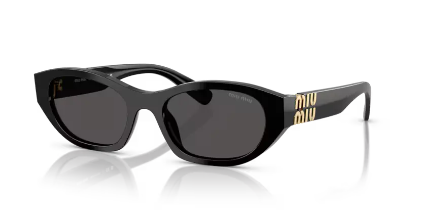 Miu Miu Ladies Black Sunglasses MU A03S 16K08Z Miu Miu