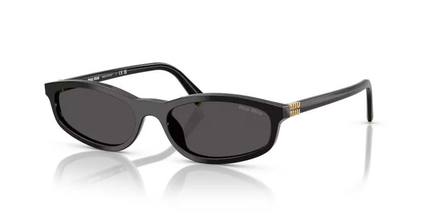Ladies Black Sunglasses MU A06S 16K08Z Miu Miu