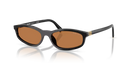 Miu Miu Ladies Black Sunglasses MU A06S 16K10I Miu Miu