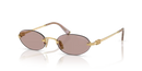 Miu Miu Ladies Gold Sunglasses MU A54S 5AK20I Miu Miu