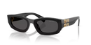 Miu Miu Ladies Black Sunglasses MU A04S 16K08Z