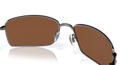 Oakley Square Wire Sunglasses Rectangle Tungsten Frame Polarised OO4075 407514