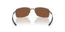 Oakley Square Wire Sunglasses Rectangle Tungsten Frame Polarised OO4075 407514